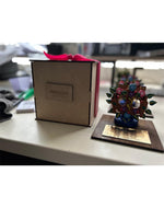 Trofeo con Árbol de la vida en caja de madera