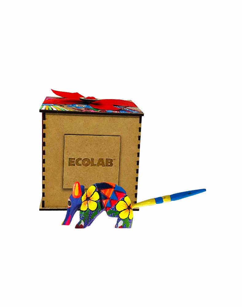 Alebrije chico en caja de madera