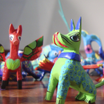 Arcón miniatura para regalos con mini alebrije opcional - Ambiente Mexicano