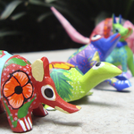 Arcón miniatura para regalos con mini alebrije opcional - Ambiente Mexicano