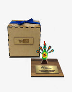 Trofeo con alebrije chico 2021 - Ambiente Mexicano