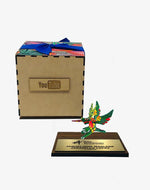 Trofeo con alebrije miniatura 2021 - Ambiente Mexicano