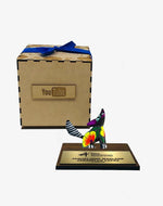 Trofeo con alebrije miniatura 2021 - Ambiente Mexicano