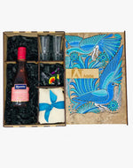 Regalos corporativos con vino y envoltura_Ambiente Mexicano
